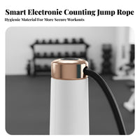 Smart Counting Bound Rope Knot-Unrestricted Digital Skipping Rope Portable Adjustable Length for Adults, Home Exercise
