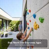 Grip Training Holds Indoor and Outdoor Use Shaped Climbing Grip Stable Mounting Easy Installation for Adults, Beginners, School