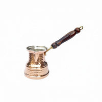 Handmade Turkish Cezve Tin-Lined Hammered Cezve Pouring Lip Copper Ibrik Stovetop Safe for over a Flame