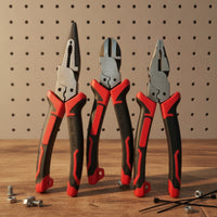 3 Pieces Pliers Assortment Precision Pliers Set Hand Tools Versatile Long-Lasting for DIYers, Home Repairs, Workshop