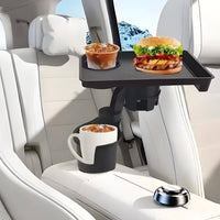 Easy to Install Car Cup Holder Tray Universal Fit Car Food Tray Compact Non-Slip for Parked Breaks