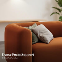 Back Accent Chair Cream Design Modern Seating Sofa Light Luxury Aesthetic Seating Furniture for Adults, Readers, Cafe, Beauty Salon, Apartment
