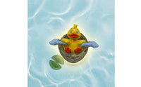 Duck in Boat Cartoon Decor Display Piece for Pond, Patio