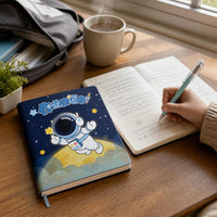 Kabaxiong Cartoon Mini Homework Planner Notebook for Students, PU Leather Cover, Thickened Portable Journal