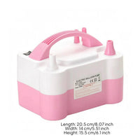 Electric Balloon Pump A and C Powered Two Nozzle Balloon Pump Party Gear Multiple Nozzles Built-in Handle