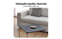 Minimalist Design Folded Corner Side Table Nordic Aesthetic C-Shaped Couch Stand Retro design Nightstand Easy Assembly for Apartment Dwellers, Homeowners, Students, Bedroom, Small Spaces, Next to Sofa, Office
