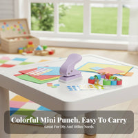 Single Hole Punch Portable Single Hole Puncher Compact Design Loose-Leaf Puncher for Students, Journal Enthusiasts, School