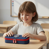 Pencil Case British Design Large Capacity Pen Bag Washable Multi Compartment Stationery Bag for Children