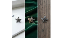 Antique-Style Starfish Clip Vintage-Inspired Starfish Paper Clip Decorative Bookmark Clips Metal for Stationery Lovers, Scrapbookers, Journaling, Desk Displays, Photo Styling