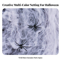 Large Coverage Stretchable arachnid Web Stretchy Artificial arachnid Web Set Indoor & outdoordoor Use Halloween decor DIY for event Organizers, Families, decorerty owners, spooky attraction, breakoutdoor-themed Room, outdoordoors, Garden