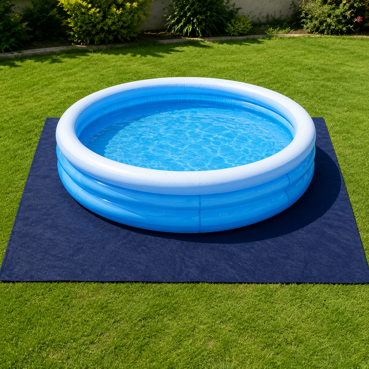 Pool Underlay Fleece, 200g/m², Rot-resistant Non-woven Geotextile, Protective Underlay for Pool Liner with Moisture Barrier, Stable Outdoor Pool Underlay