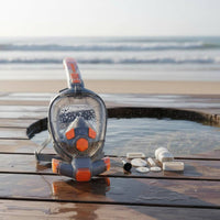 Anti Fog Dry Top Snorkel Mask Separate Ventilation System Water Sports Gear for Adults