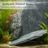 Natural Stone Basking Platform for Turtle Tanks and Reptile Terrariums