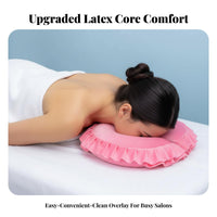 Massage Table Face Pillow Removable and Washable Cover Beauty Bed Face Cradle Comfortable Massage Table Headrest for Beauticians, Estheticians, Travel