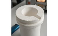High-Temperature Fused Quartz Crucible Double-Rim Band Rim Pouring Notch Crucible Metal Melting Laboratory Equipment Tapered Body