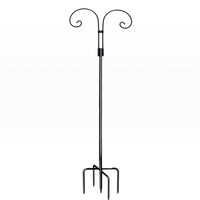 Shepherd's Hook Rust-Resistant Shepherds Hook Shepherd's Pole Sturdy Hanging Pole Black for Gardeners, Yard, Lawn