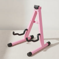 A shaped Guitar Stand Padded Folding Guitar Stand Non-Slip for Guitarists, Rehearsal Room