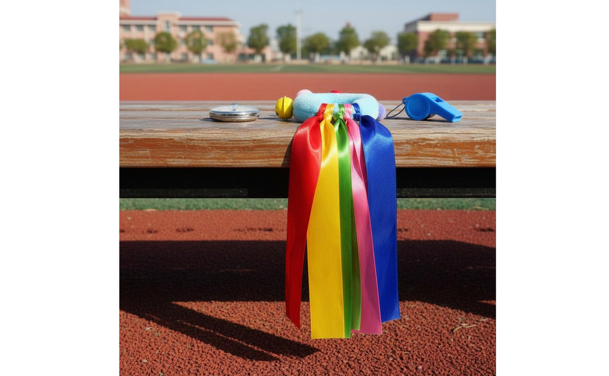 Colorful Ribbons Ribbon Wrist Bell Team Enthusiasm Cheer Wrist Bell Clear Resonant Sound for School Event, Procession