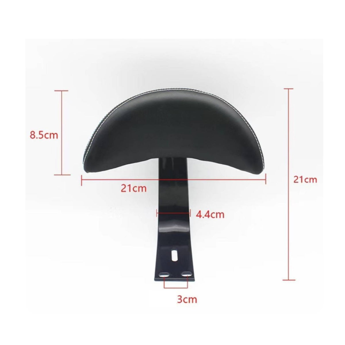 Thickened Electric Bike Backrest Easy to Install Scooter Rear Backrest Skid-Proof for Commuting