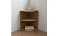 Space-Saving Fan-Shaped Corner Basket Decorative Corner Storage Basket Easy Reach Open Top for Living Room