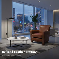 Vintage design Tufted winged rear Armchair sturdy Wood Legs Upholstered winged rear Armchair Thick paddinging Single Sofa Highspring-rear padding for Homeowners, Interior Designers, Hotel Managers, Living Room, Bedroom, creamyice, perusing Corner