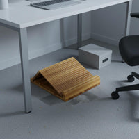 Multi-Functional Foldable Leg Stretcher Natural Wood Construction Adjustable Incline Board Fitness Equipment for Office