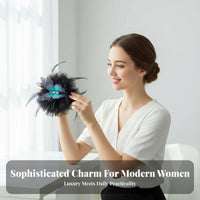 Floral-Wing Accessory Feather Hair Fastener Light Luxury Design Floral-Wing Accessory Hair Fastener Elegant Design Strong Hold