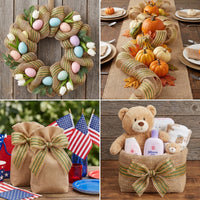 Easter Mesh Ribbon for Wreath, 10 Inch x 10 Yards Roll Deco Mesh Rolls Decorative Mesh for Spring Easter Baby Shower Party Decor