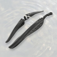 2 Pieces Bike Mudguard Enhanced Mud Protection Mudguard with Clamp Mudguard Clamp Plate Adjustable Bike Part Black for Cyclists