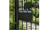 Mailbox with Slanted Lid Matte Black Mail Box Rectangular Hardware for Fence
