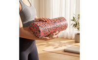 Speckled Half-Round Foam Roller Compact Half-Round Roller Block Padded Cushioned for Floor Exercises, Stretching, Balance Training, Mind-Body Practice