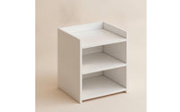 Bedside Cabinet with Shelves Space-Saving Nightstand with Shelves Compact Bedside Table for Bedroom, Small Areas