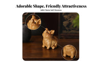 Pig Desk Ornament Lightweight Wooden Pig Figurine Desktop