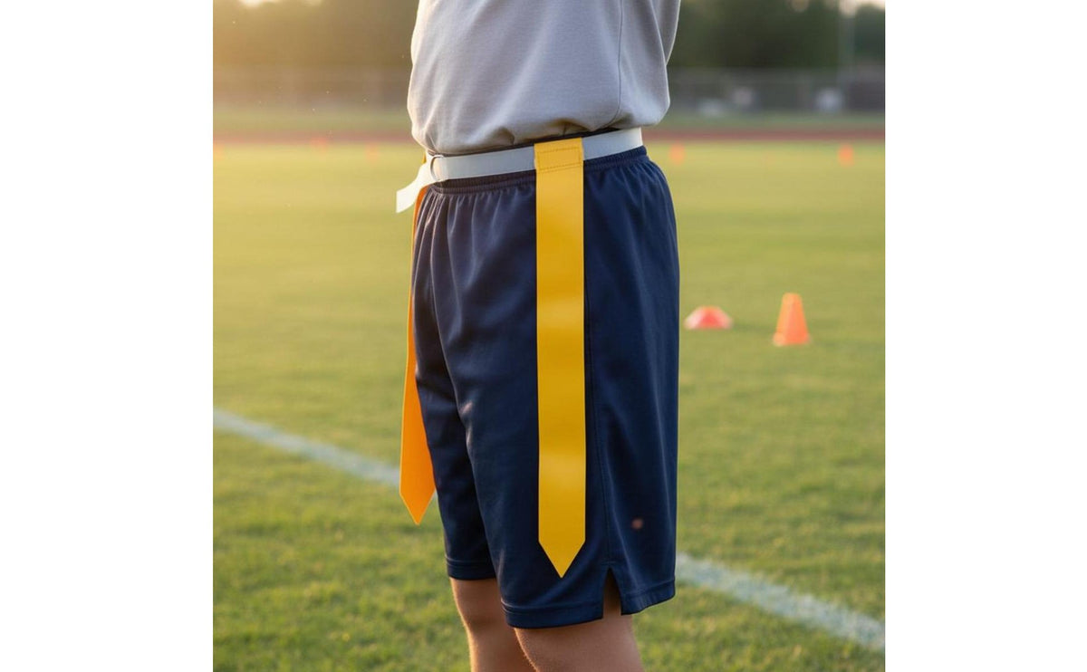 American Football Flag Strap Flag Football Belt Set High Visibility Colors Team Sport Accessory for Kids, PE Class