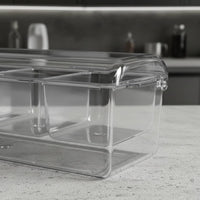 Divided Food Tray with Ice Base Shatterproof Relish Server with Compartments