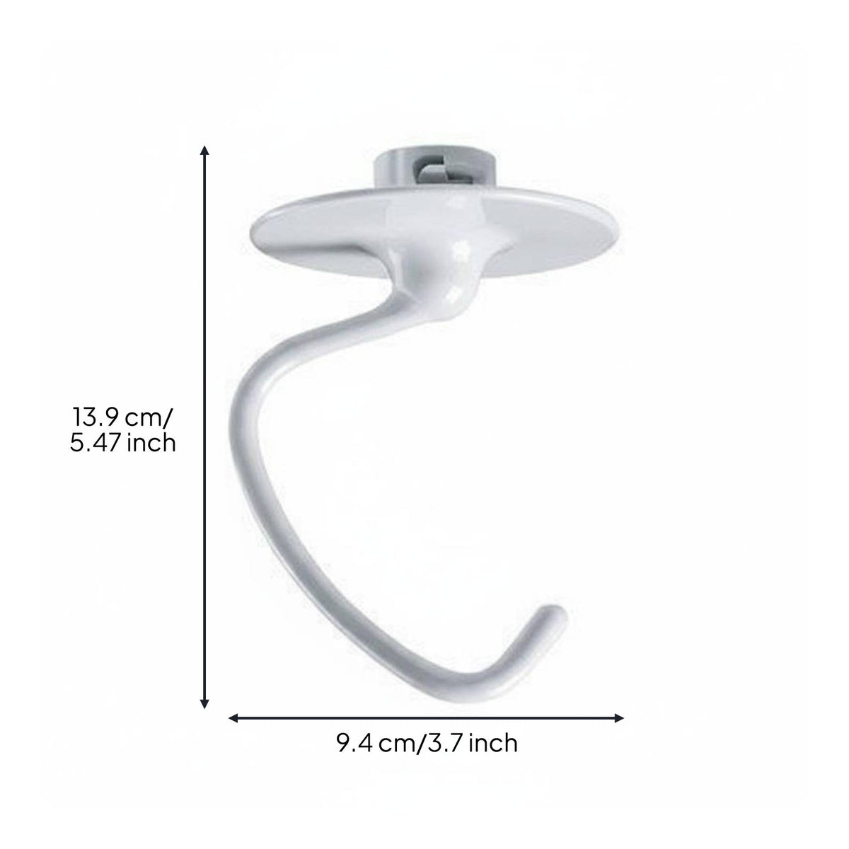 3 Pieces Stainless Steel Bread Hook Flat Beater Wire Whip Heavy Duty Mixer Attachment Set 4.5-5 Quart Mixer Accessories for Bakers, Home Cooks