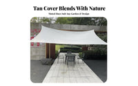 Waterproof Rectangular Sun Sail Anti-Rust Dloops Rectangular Shade Sail Reinforced Edges Sunshade sun's Rays Block for Gardeners, Homeowners, Families, Garden, Camping, Backyard, Pool Area