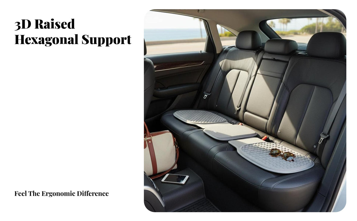 Integrated Seat and rear pad Cooling Rear Seat Bottom Cover Breathable Car Accessory for motorists, Passengers, Commuting, commonplace Commute, travel drives