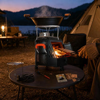 Outdoor Portable Wood Burning Stove with Gasification Technology for Camping and Patio