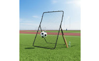 4 Pieces Multi-Sport Use Soccer Rebound Net Sturdy Steel Frame Adjustable Rebound Coach Stable Base Rebounder Net Easy Storage for Outdoor, Backyard