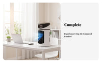 Portable Air Chiller Cools and Humidifies Desktop Air Chiller Multi-Functional Function Desktop Cooling Fan for Students, Office Workers, Dorm Room