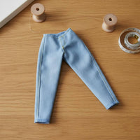 Doll Jeans High Wide Leg Doll Jeans Versatile Design Miniature Trousers for Hobbyists