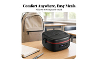 Waterless Heating Electric Heated Lunch Box Latching Lid Cordless Heated Lunch Box for Office, on the Go