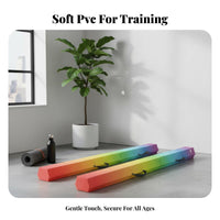 Easy to Keep Foldable Balance Beam Non-Slip Base Folding Balance Beam Long-Lasting Construction Exercise Equipment Shock-Absorbing for Adults, Beginners, Toddlers, Indoor, Home Use