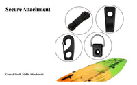 Kayak D-Loop Tie down Kit Long-Lasting Nylon Kayak Bungee Rigging Kit Paddle Boat Deck Loop Hardware Set Water-Resistant Grade