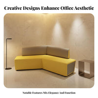 Geometric Sectional Sofa Set Minimalist Design Armless Configurable Sofa Personalizedizable Configurations Lounge Seating for Businesses, Guests