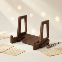 Adjustable Book Rest Slanted Wooden Book Stand Tabletop Recipe Books Holder for Readers, Cooks
