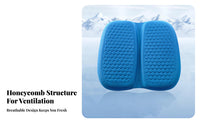 Soft and Bouncy Honeycomb Cooling Cushion Non-Deformable Honeycomb Gel Cushion for Office Workers, People with Back Pain, Car, Home, Stadium