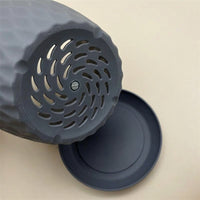 Plant Pots with Geometric Texture, 3 Pack Indoor Plant Pot and Flower Pots with Drainage Holes, Floor Standing Outdoor Planters for House Plants