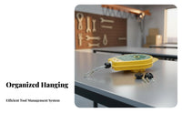 Electric Screwdriver Hanging Hanger Sturdy Duty Retractable Tool Suspender Coil Tool Suspender Double Fasteners